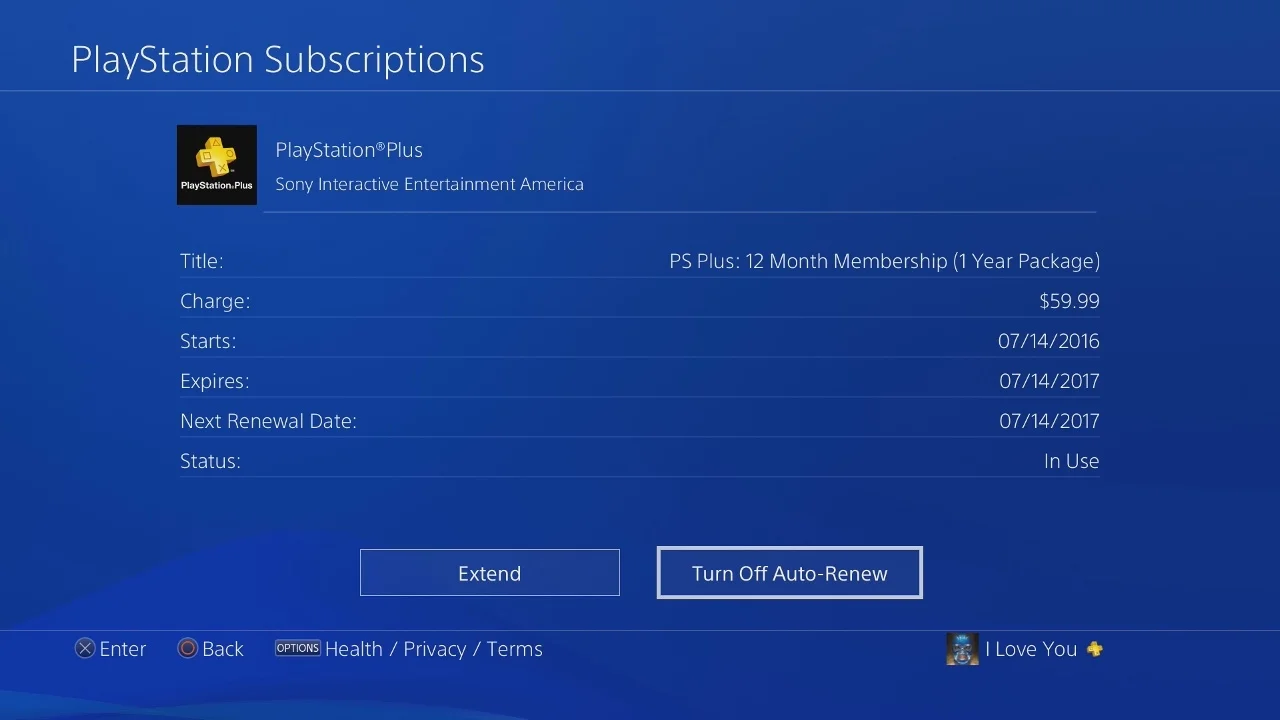 Turn Off Auto Renew PS sub