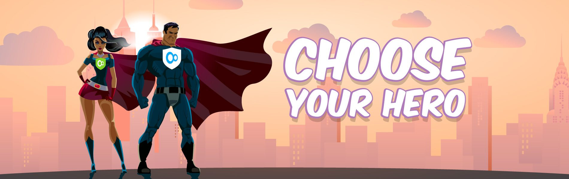 VPN Superhero Team: KeepSolid VPN Unlimited and VPN Lite standing in readiness and looking around