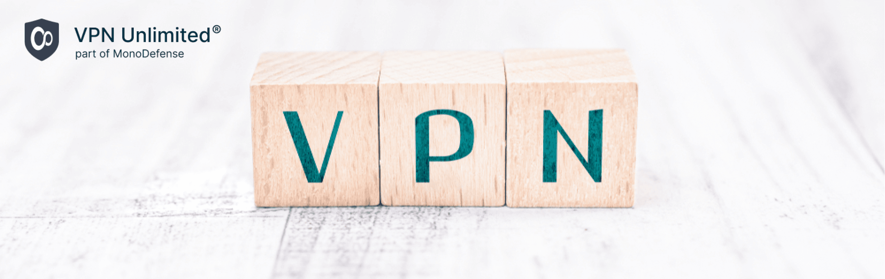 The Word VPN Formed By Wooden Blocks On A White Table, lifetime VPN subscription