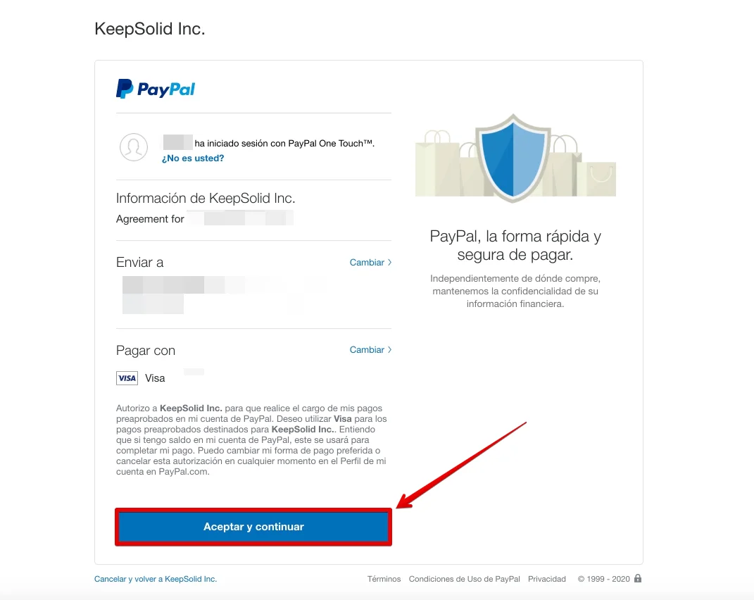 Pay with PayPal