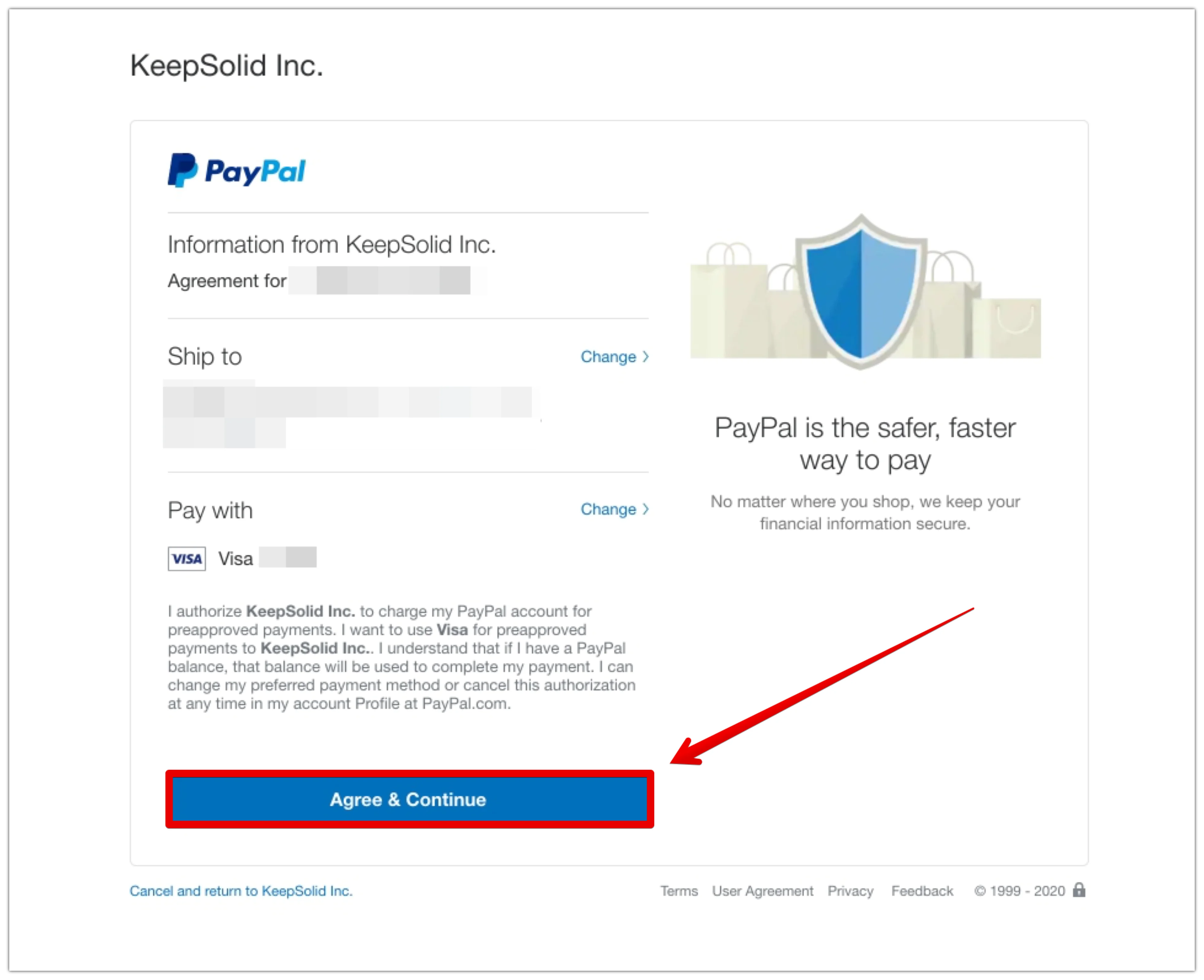 Pay with PayPal