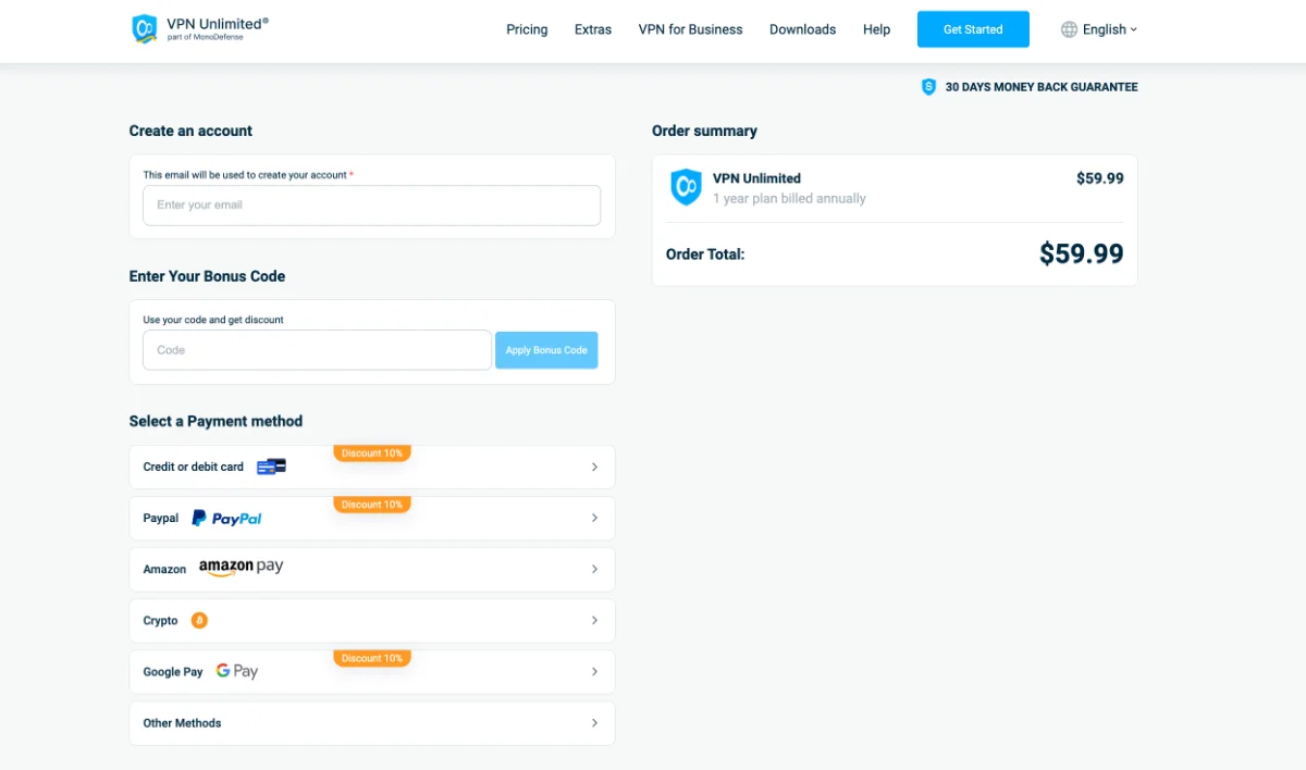 如何使用PayPal支付VPN - VPN Unlimited
