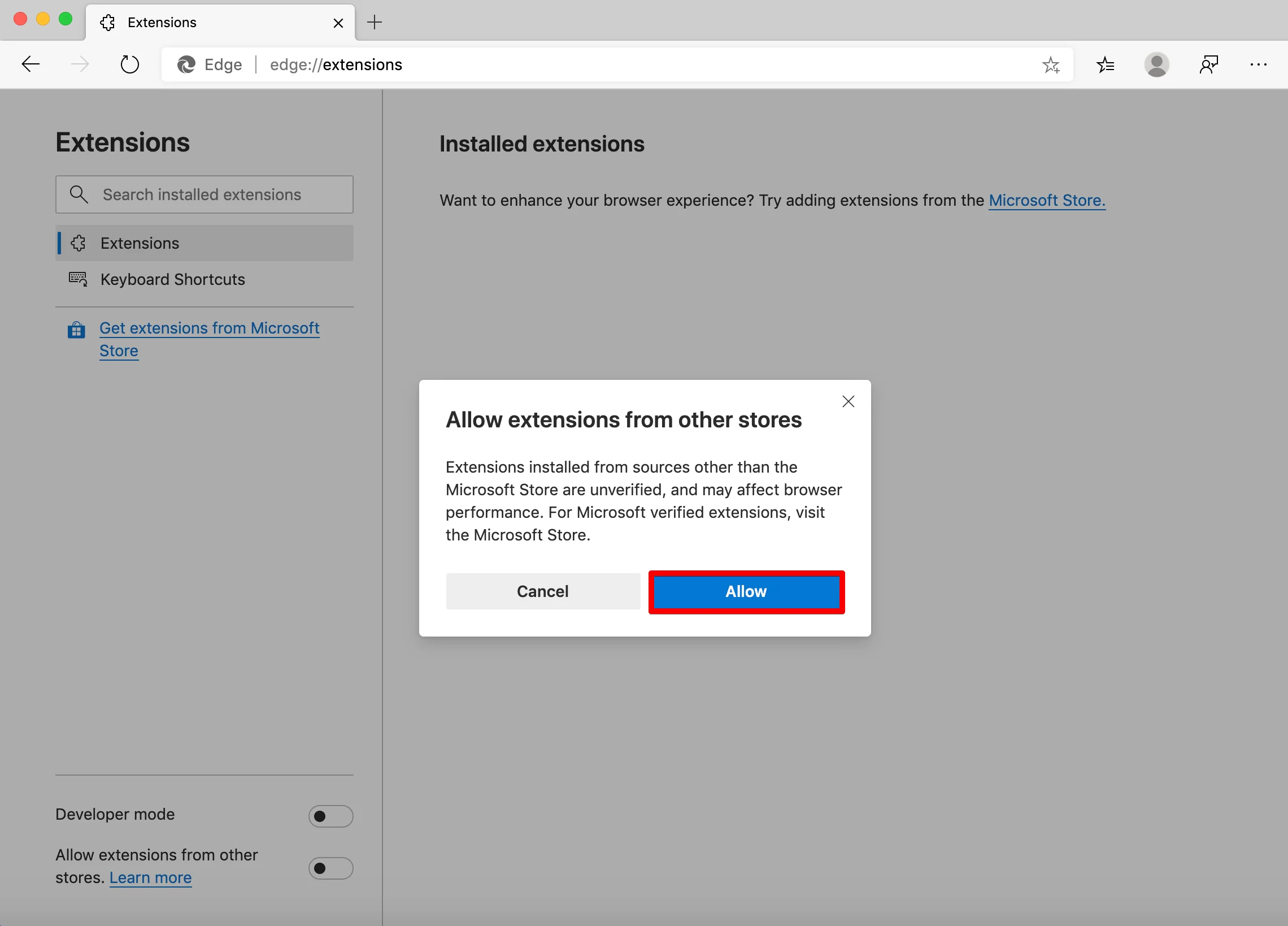 Microsoft Edge Add-ons store will stop accepting new v2 extensions 