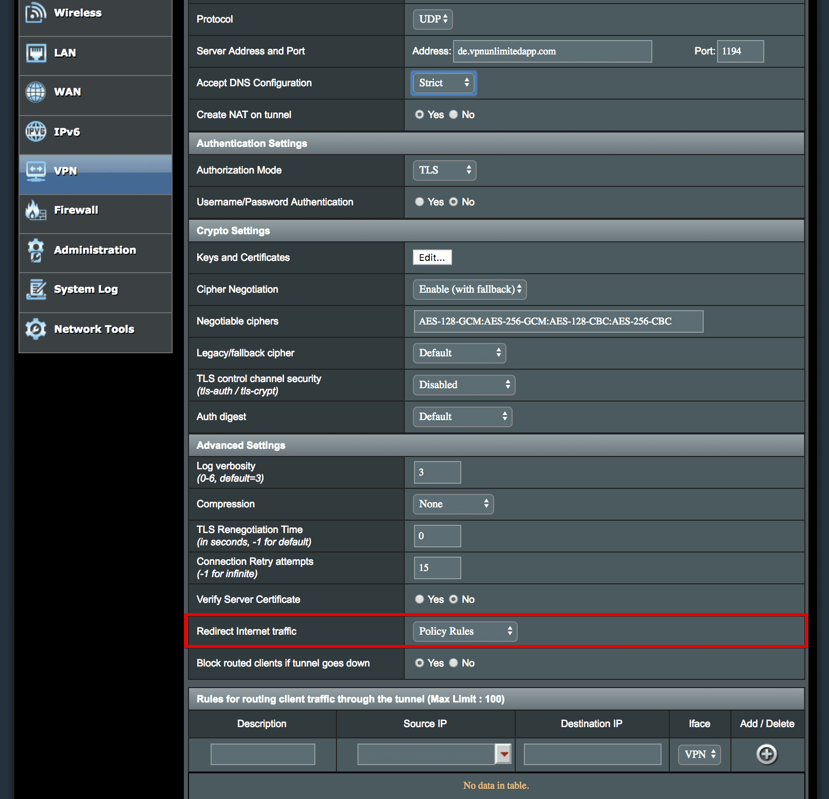 VPN] Comment configurer le client VPN dans le routeur ASUS