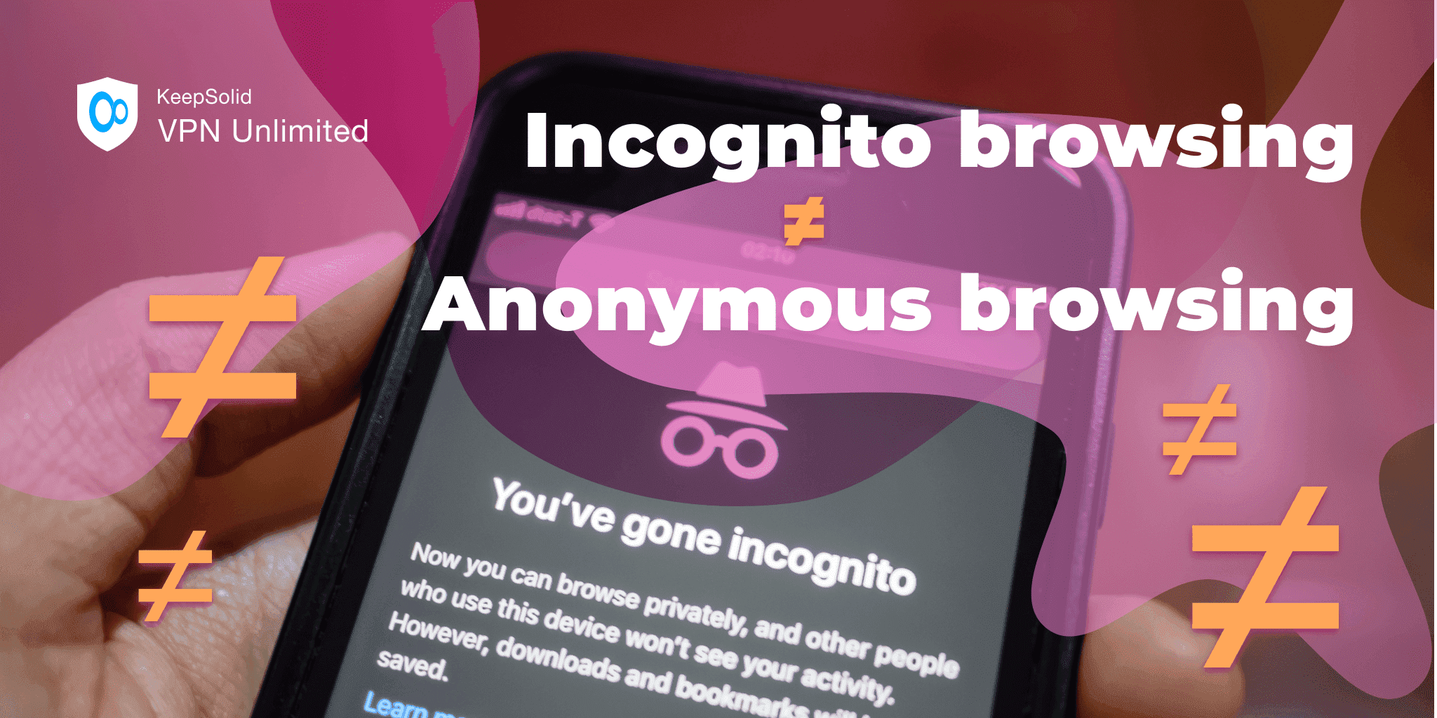 Incognito browsing on smartphone to not store porn website visits history
