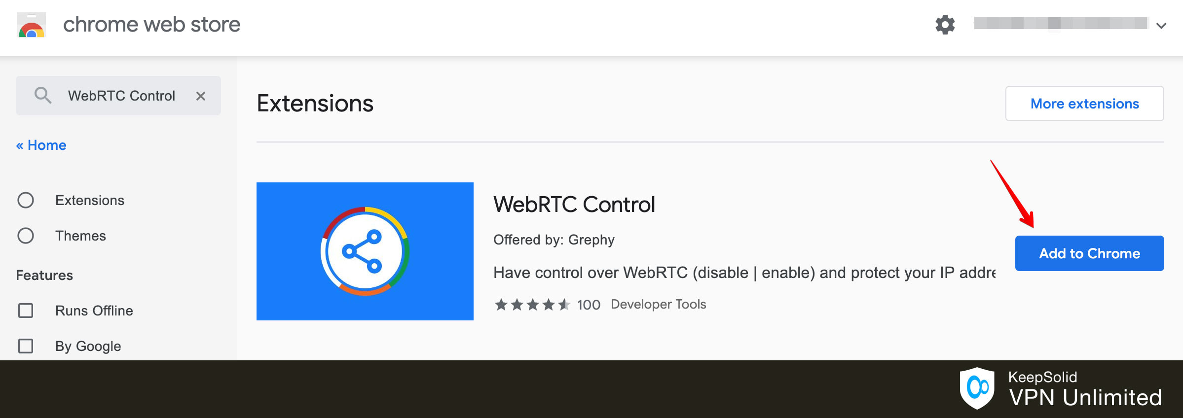 How to disable WebRTC in Chrome