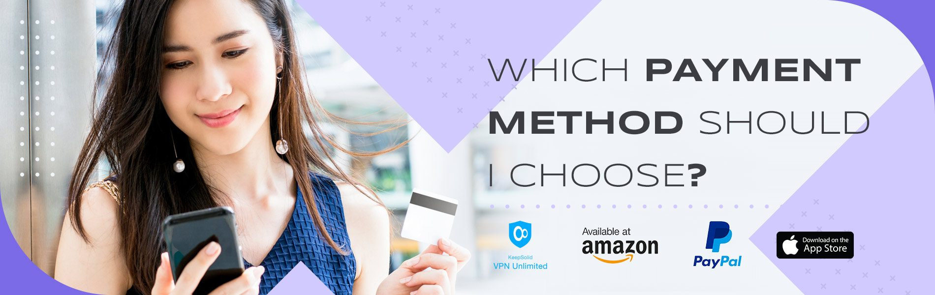 Beautiful young Asian woman making payment digitally with credit card using Amazon payment system