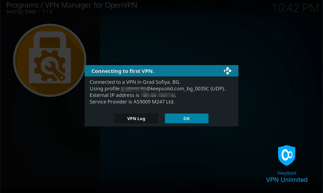 Connecting Kodi to VPN