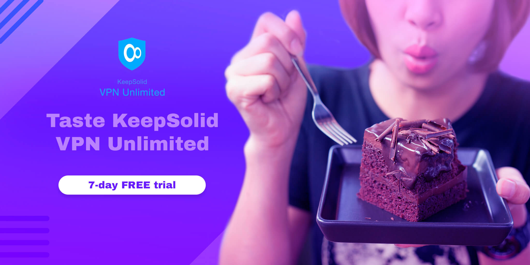 Download and try KeepSolid VPN Unlimited free for 7-days