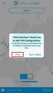 iOS VPN Unlimited Installation Guide -Allow