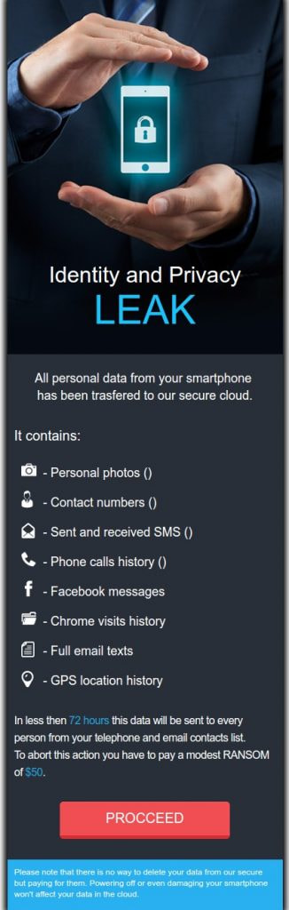 LeakerLocker ransom