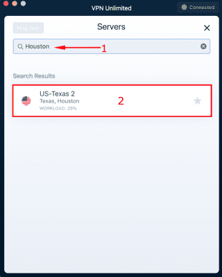 How to get Houston Texas IP address via VPN Unlimited