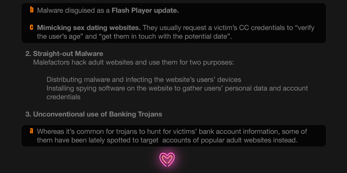 Porn-related malware and trojans on desktop