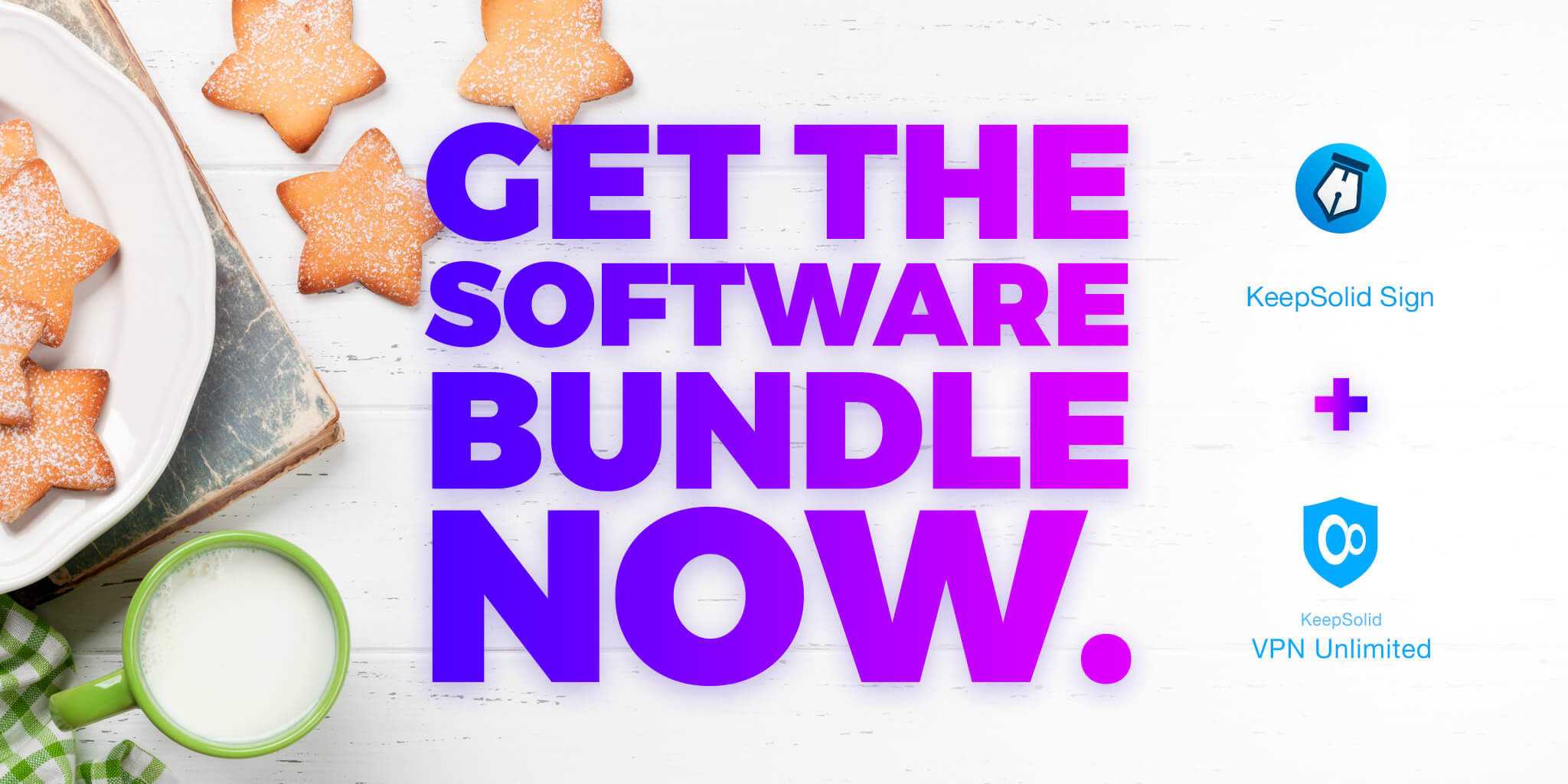 Tasty, perfect software bundle. VPN+KeepSolid Sign