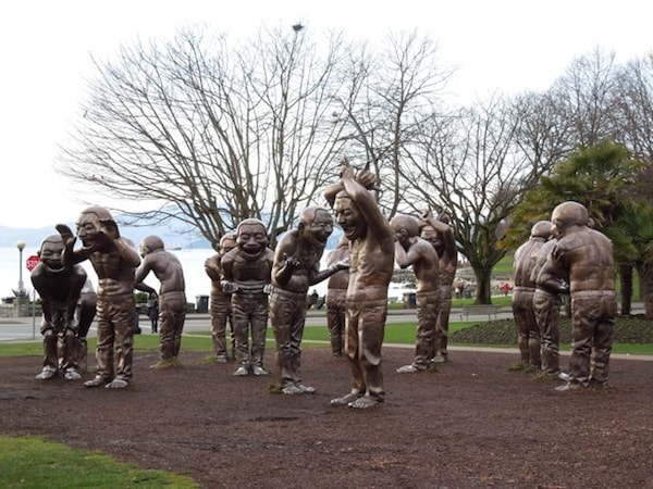 Amazeing laughter statues vancouver