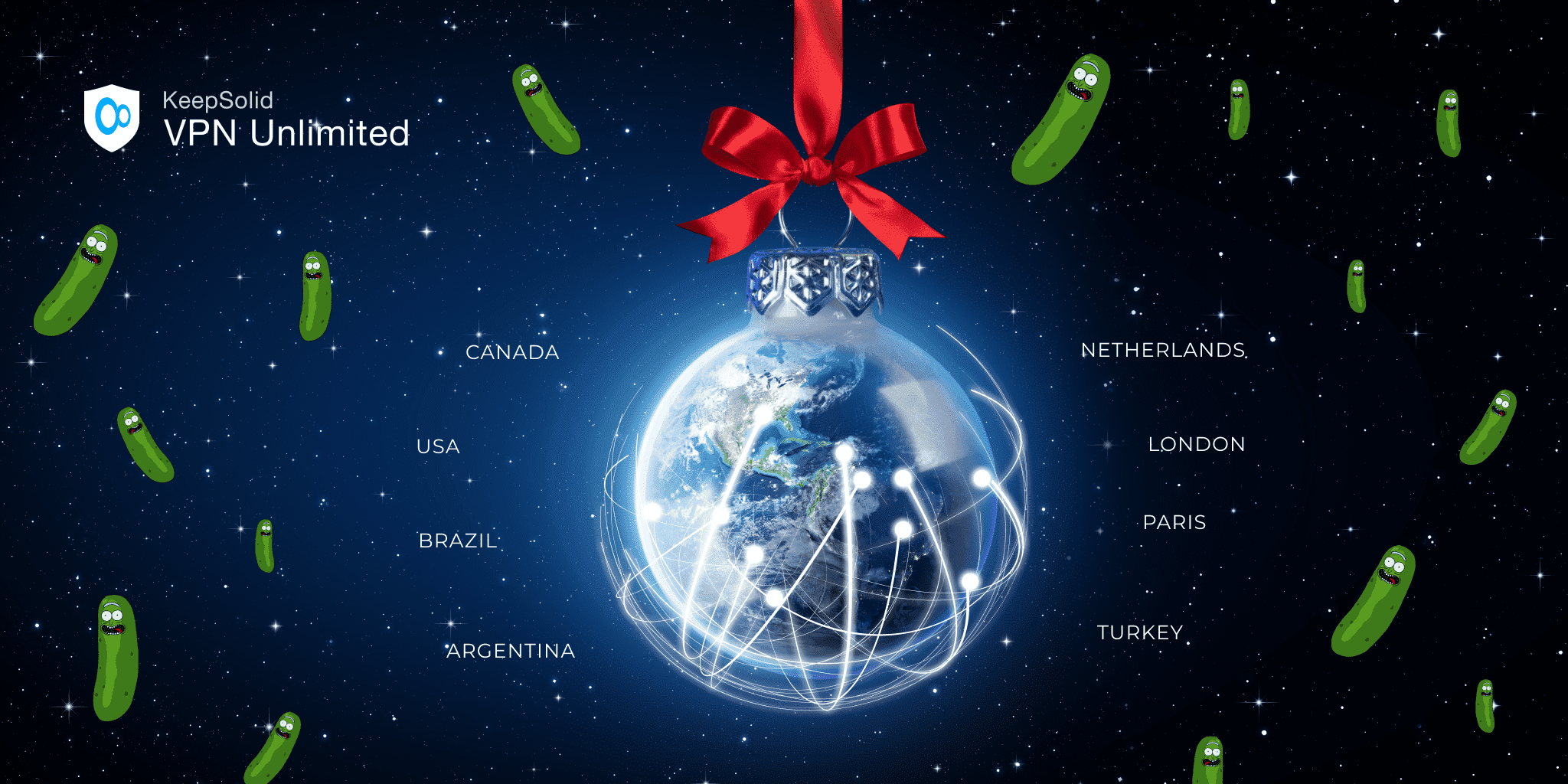 Christmas Toy - All Over The World with VPN Servers.
